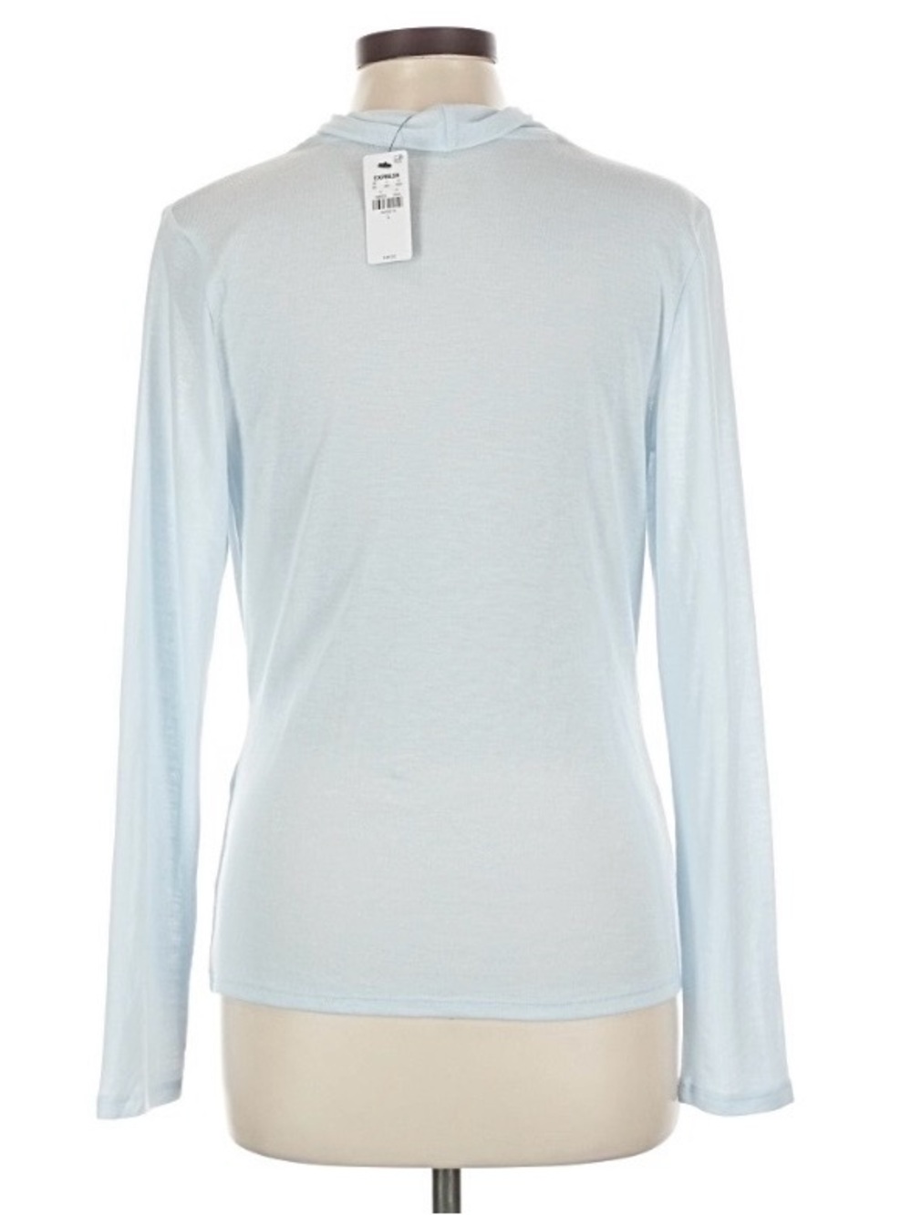 NWT Express Lightwight Soft Draped V Neck Long sleeve Top - Picture 4 of 12